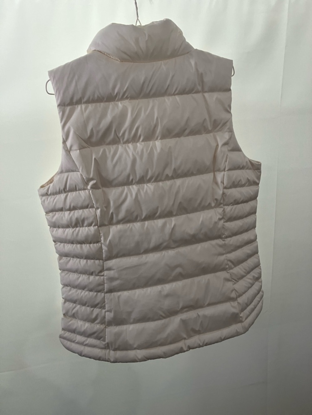 Lands' End Quilted Puffer Vest - Cream - Picture 6 of 8